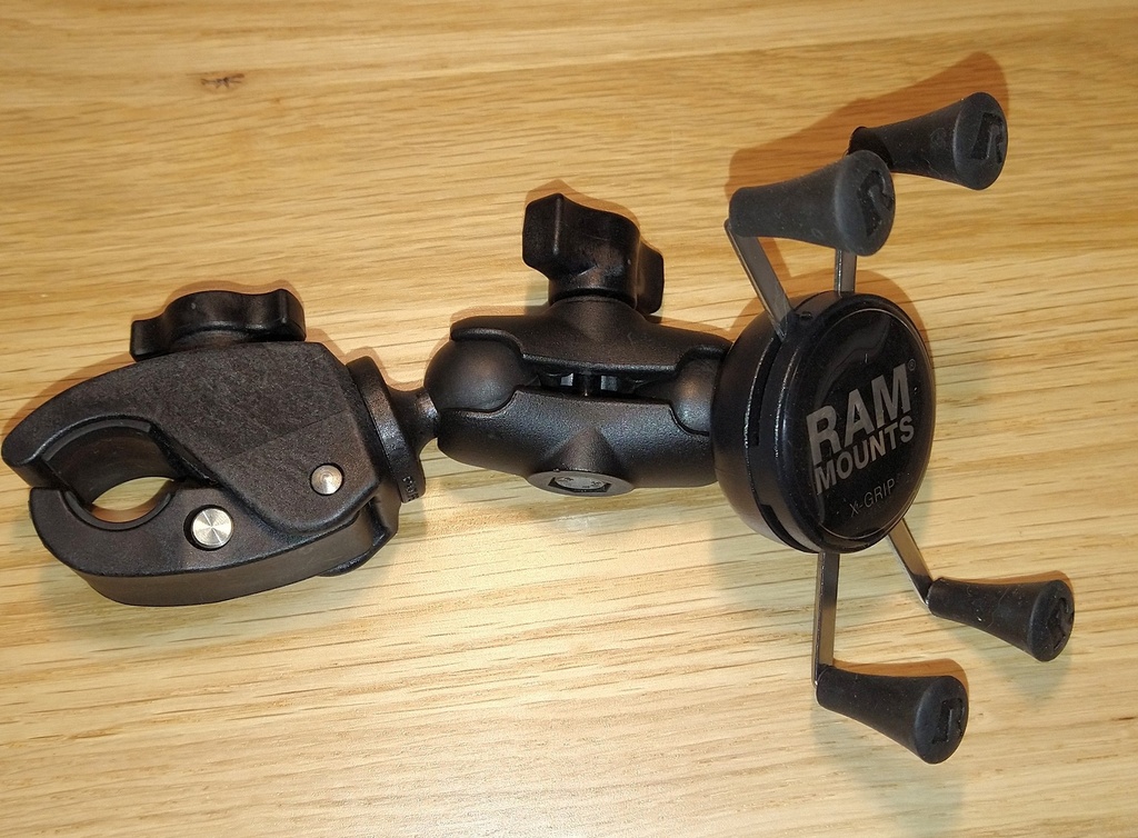 Mobile Phone Mount, 5.5cm swivel arm & Tough Claw