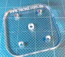 Switch Mount Plate, 10mmx61x61mm Acrylic, suit JB and RAM