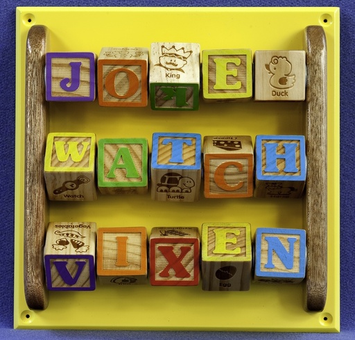 [ACTW-BLOCKS] Activity Wall Panel - 3 Rows of rotating coloured blocks