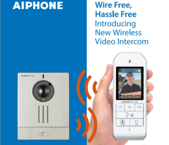 Standard Wireless Video Intercom -Easy installation no wiring required battery 100m range