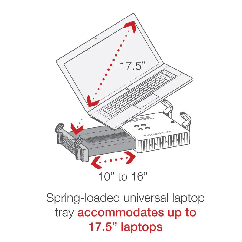 RAM Tough-Tray Dimensions