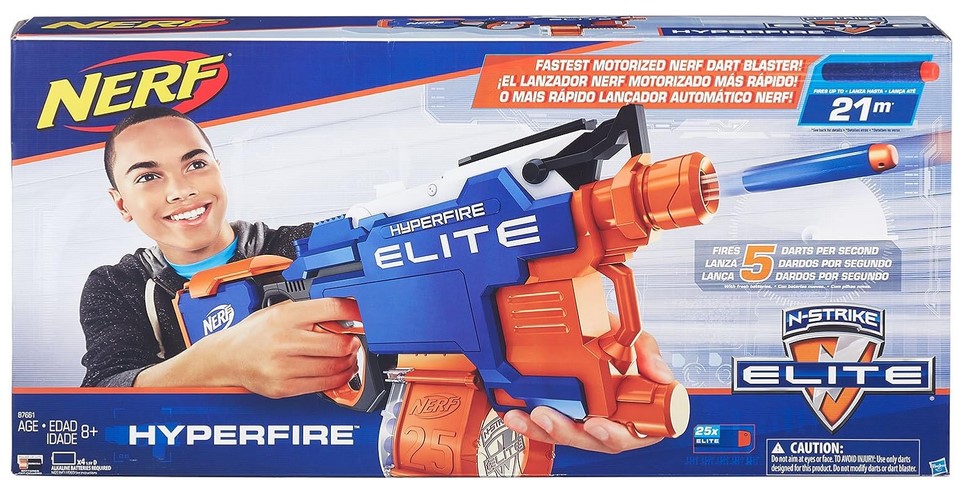 Nerf Gun Hyperfire Elite- switch adapted