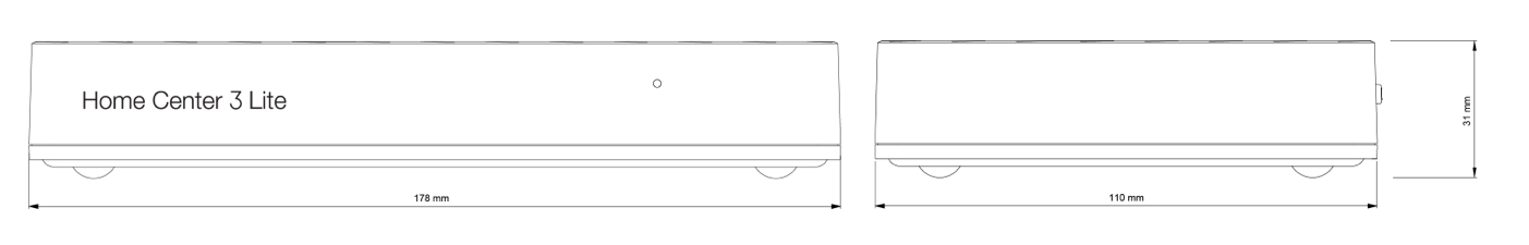 Fibaro Home Center 3 Lite Dimensions