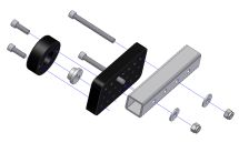 Daessy Multi-hole Inner Piece Adapter 76mm (exploded view)