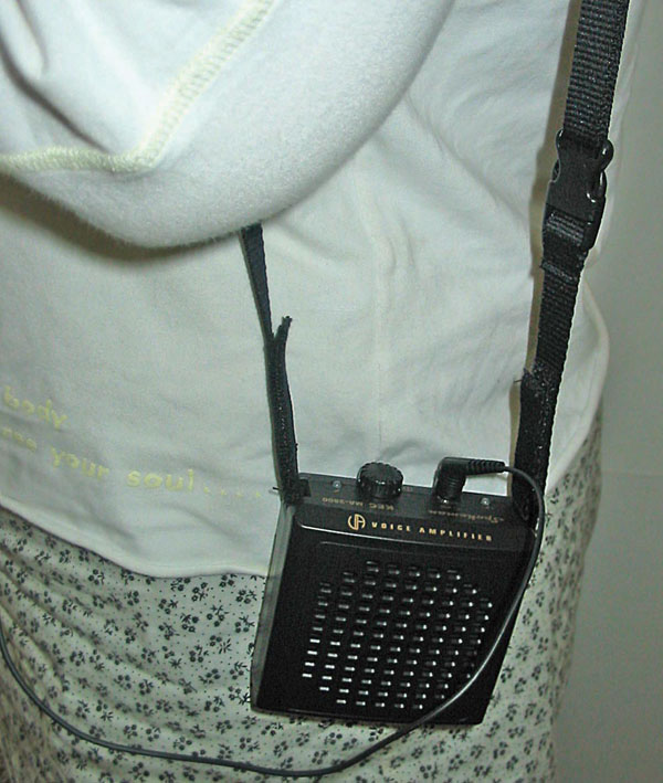 Spokeman Voice Amplifier on strap