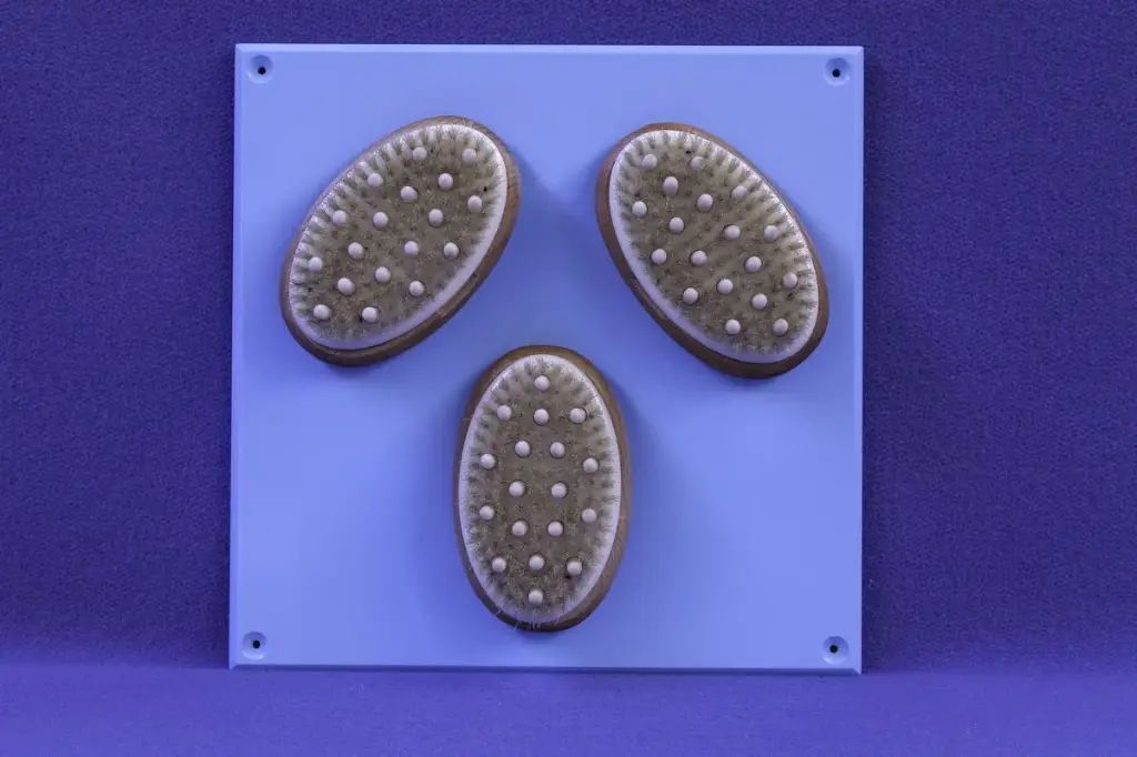 Activity Wall Panel - tactile brushes
