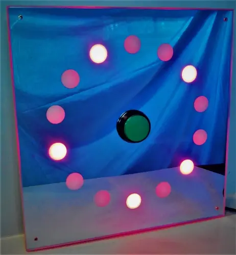 Activity Wall Panel - Light Show , circular colour changing lights
