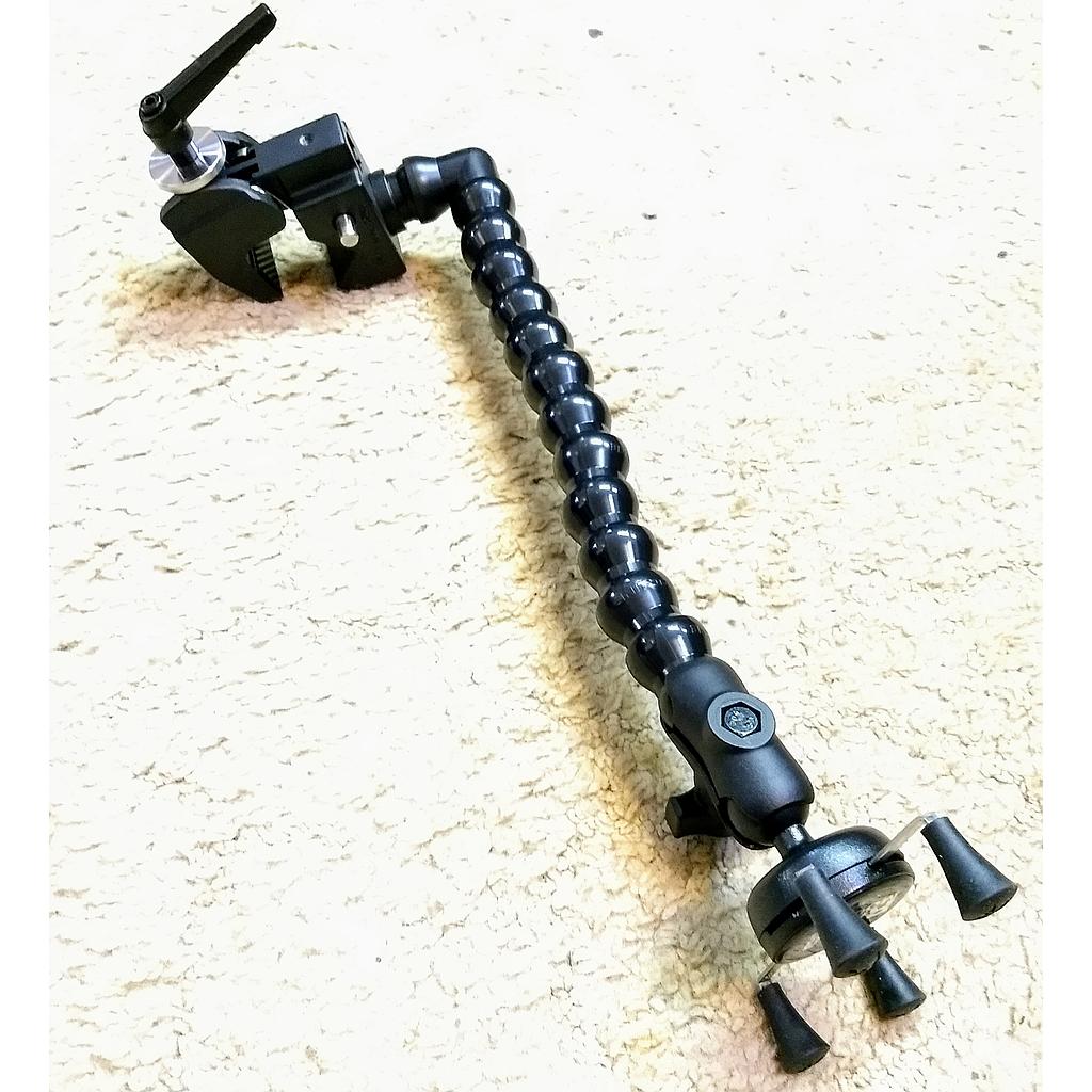 Phone Mount, Flexible LocLine 3/4"x65cm, Multiclamp, X-Grip Cradle
