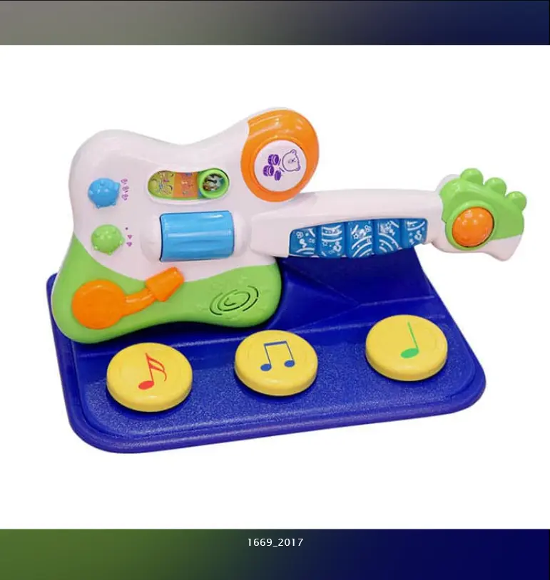 Little Rock Star Guitar with 3 easy-touch switches playing different styles of music