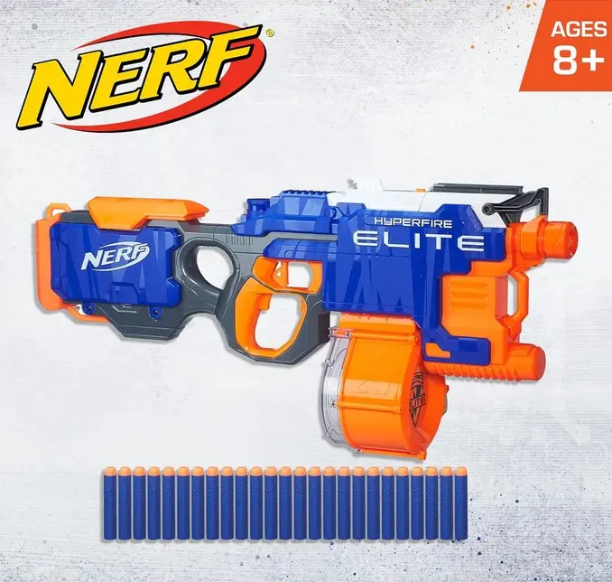 Nerf Gun Hyperfire Elite- switch adapted