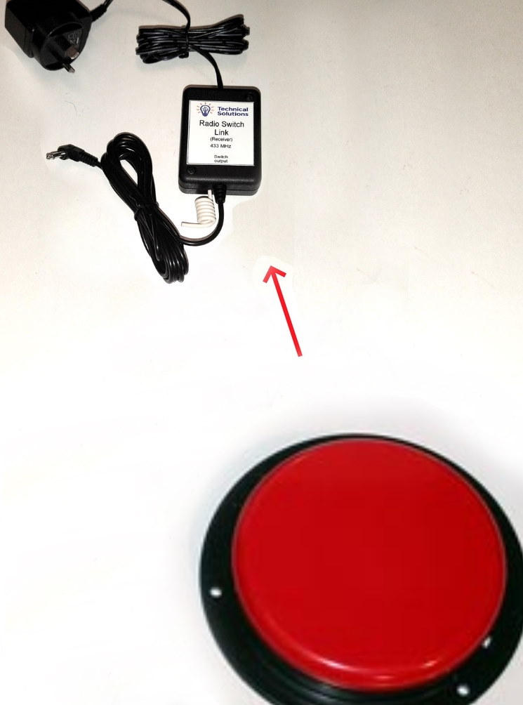 Cordless Big `Red` Switch Set (inc. Receiver)