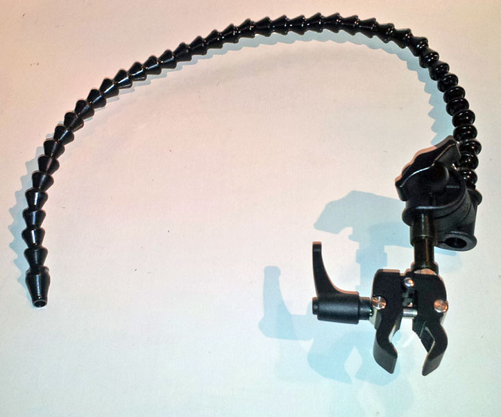 Sip-Puff tube support, LocLine  1/4"x60cm, Nano Clamp