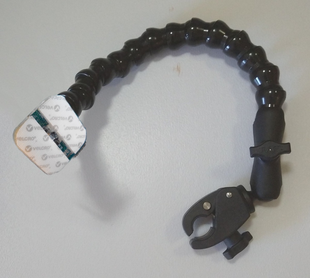 Switch Phone Mount Plate, LocLine 3/4"x50cm +15cm RAM arm, Tough Claw Clamp