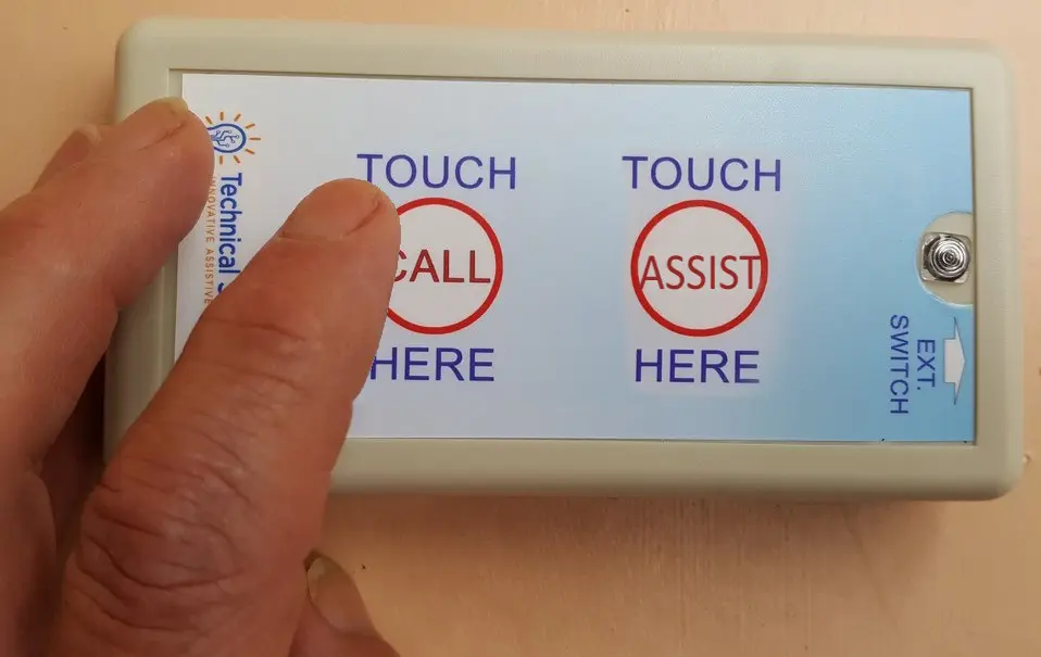 Pager Transmitter 433MHz Touch sensitive and switch adapted, Call, Assist & Cancel messages. 