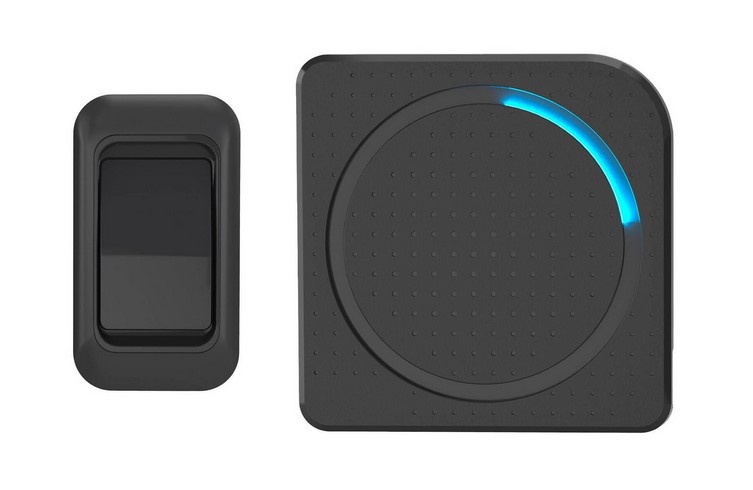 Unadapted Battery Door Chime 150m range, with light & volume control