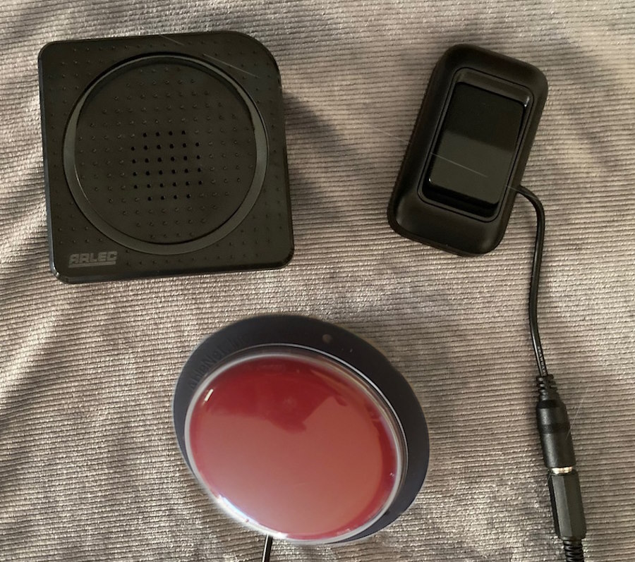 Switch Adapted Call Chime with lights & Jelly Bean Switch