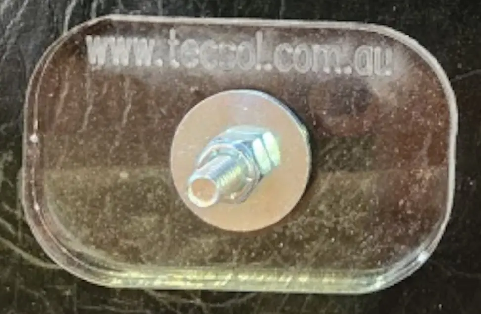 Switch Mount Plate, 6mmx45x15mm Acrylic (Male)