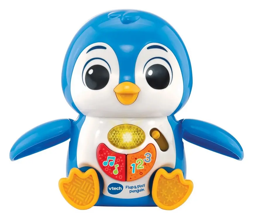 VTech Flap & Play Penguin - switch adapted