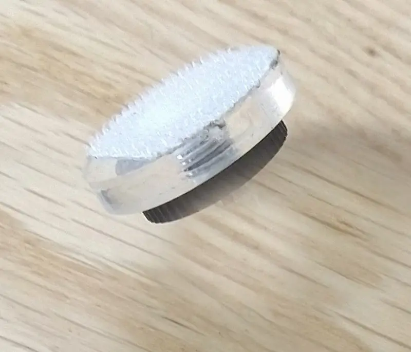 Switch Mount Plate, 35mm round acrylic 1/4inch male thread, suits Specs Switch 