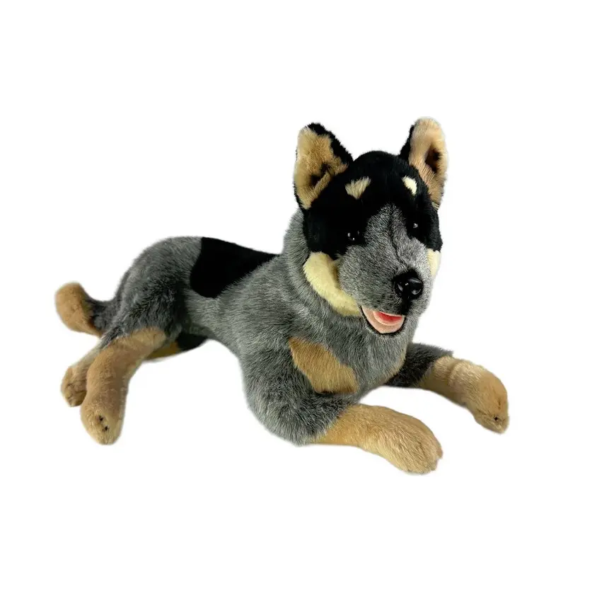 Plush Blue Heeler Dog - weighted 2.5kg - life like