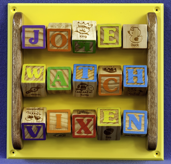 Activity Wall Panel - 3 Rows of rotating coloured blocks