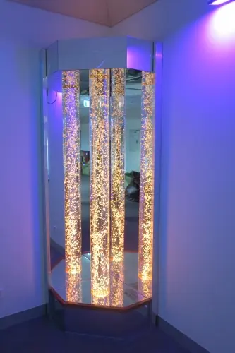 Bubble Column with mirrors, cordless interactive with switch