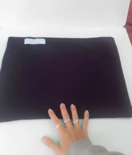 Weighted Lap Bag -Extra Cover Plush poly cotton Ink *