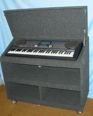 Keyboard Cabinet to house musical floor, keyboard, invisible keyboard
