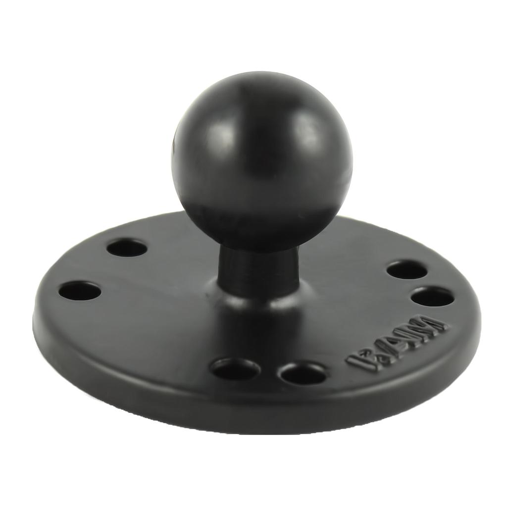 Ram 2.5" Round base with amps pattern and 1inch Ball
