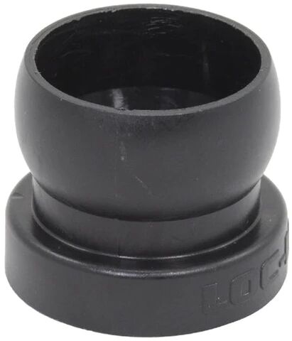 LocLine 3/4in system, Fixed mount, 6mm hole, BLACK.