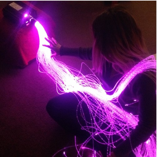 Fibre Optic Spray & LED Light-source 100 tails x 2m (KIT)