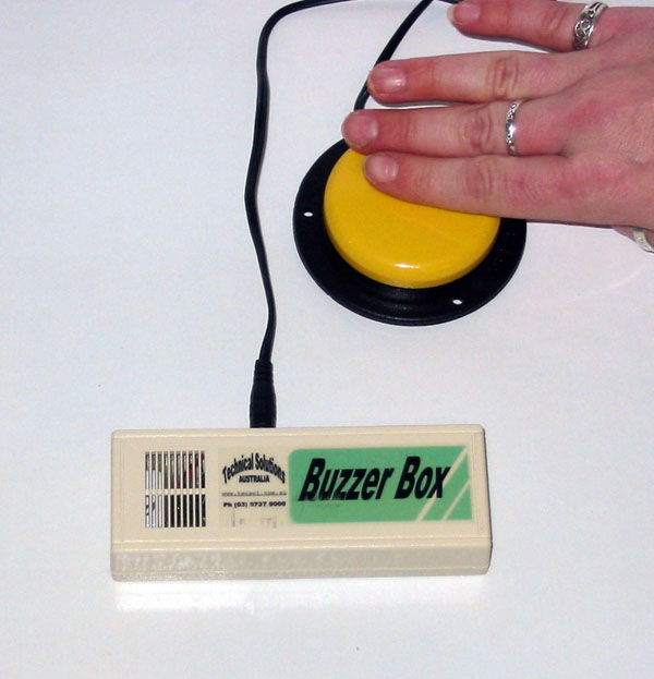 Buzzer Box - simple alerting device (BYO Switch)