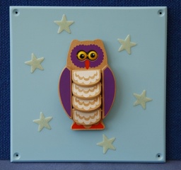 [ACTW-VOT-O] Textured Panel Owl