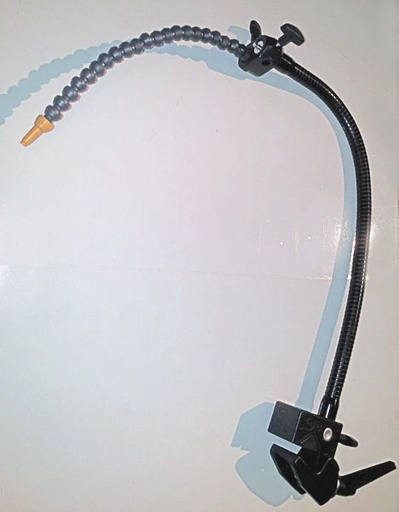 [SM-F55X18-LOC1/4] Sturdy Flexible Puff Switch Mount, Multi-Clamp (50cm gooseneck + 30cmx1/4" LocLine)