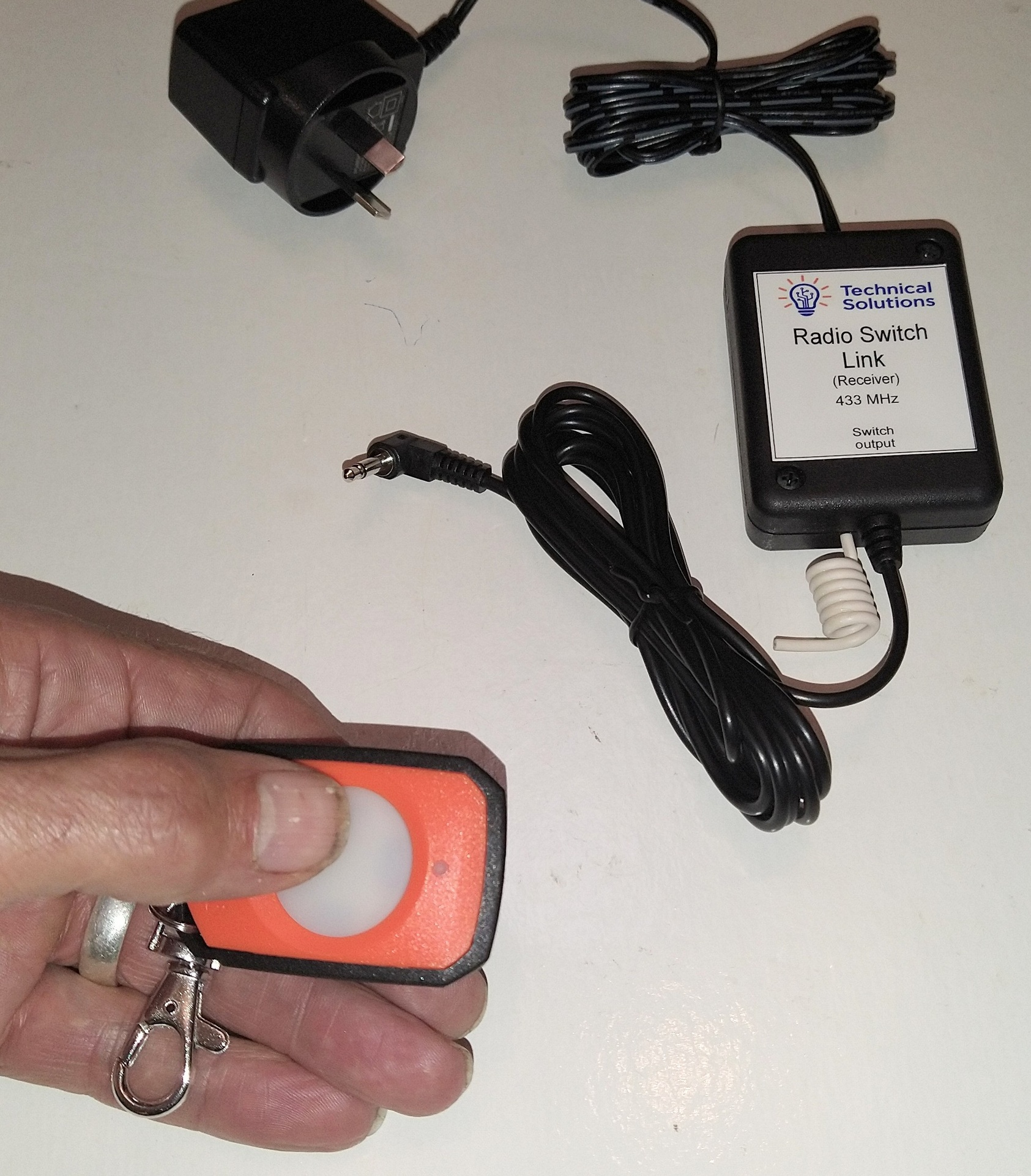 Radio Link Tx/Rx Set with Cordless Pendant Switch