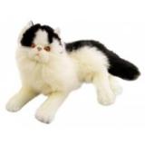 Plush Black &amp; white cat - weighted