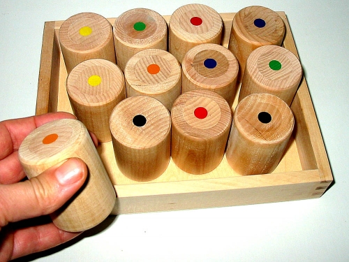 Wooden Weights -try to find the matching pair.