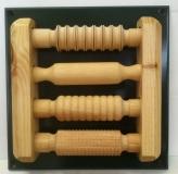 Activity Wall panel -4 wooden tactile rolling pins