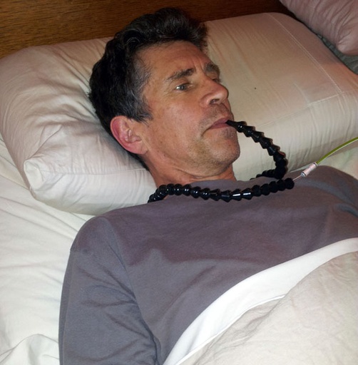 [SIP-PUFF-FLXN] Sipp-Puff Neck Mount, 70cm flexible tube support