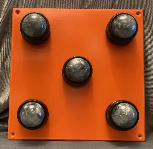 [ACTW-ROLLER] Activity Wall Panel 30cm Sq- tactile roller balls