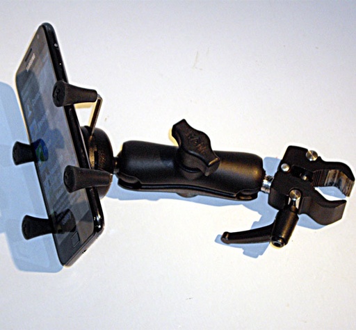 [RAMB201-MOB9] Mobile Phone X-Grip Cradle with 15 cm swivel arm and Mini Clamp