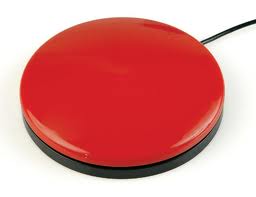 Big Buddy Button - Red, 11cm diam