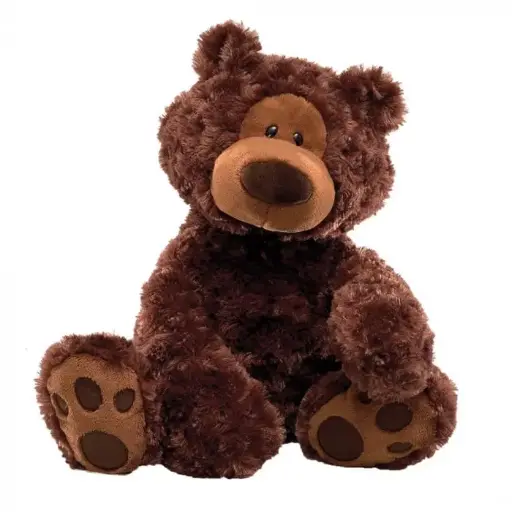 [W-PHILBIN] Weighted 'Philbin' Dark Brown Bear 47cm - approx 1.5  kg