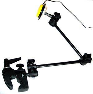 Light Articulated Switch Mount. inc multi-clamp and adapter to suit your switch or mobile phone..