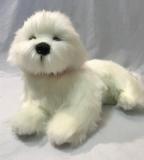 Weighted Bichon Small plush dog - approx 700grms