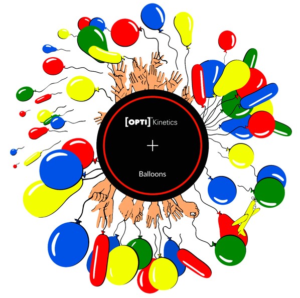 Effects Wheel Balloon 6&quot; magnetic