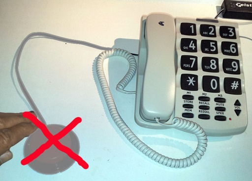 [CRD0817-BU] Telstra SP817 Big Button Corded Telephone, power supply & bat, (NO SWITCH)