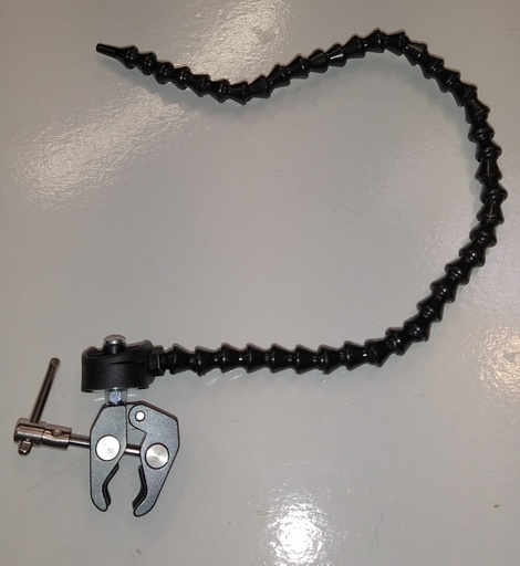 [SIP-PUFF-FLEXNC] FlexMount, Sip-Puff Tube Support, 1/4" LocLine 60cm x 6mmID with Mini-clamp.