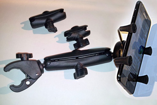 [RAMB201-MOBT15L] Mobile Phone Mount, large, 15cm swivel arm & Tough Claw
