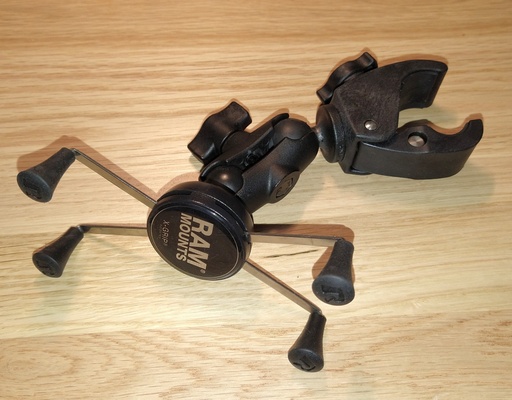 [RAMB201-MOBT5L] Large Mobile Phone Mount, 5.5cm swivel arm & Tough Claw